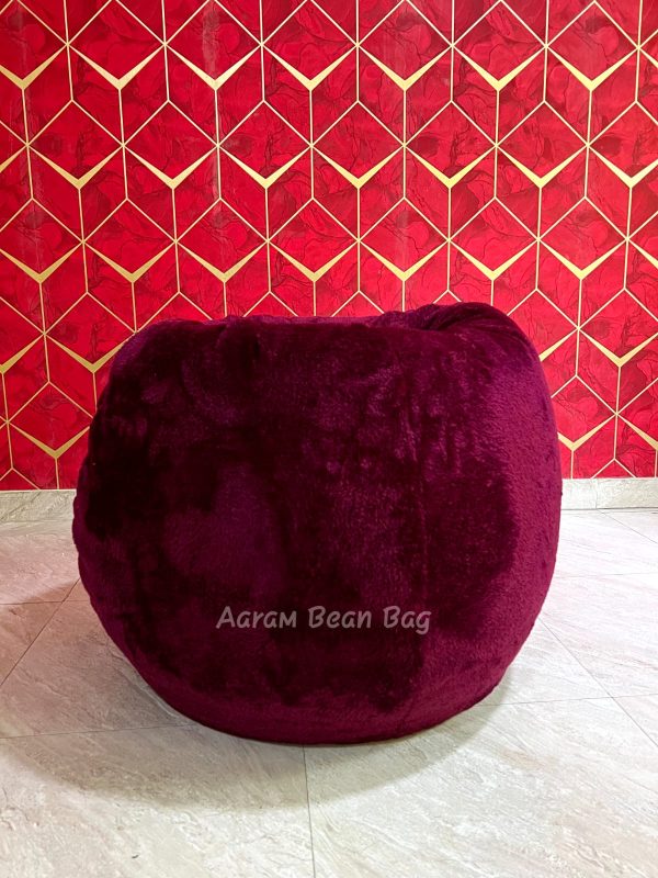 Faux Fabrics Xxl Pear Shape Bean Bag – Maroon